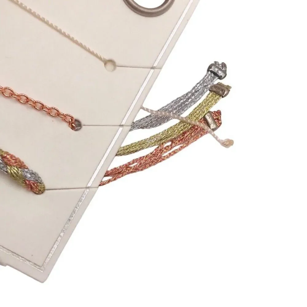 American Eagle Outfitters Adjustable Charm Braided Bracelet Set